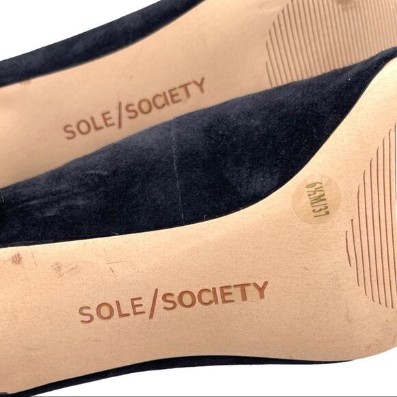 NEW - Sole Society Danla Ruffle Pump 100% Suede Suede sole size 6.5 - Picture 8 of 10